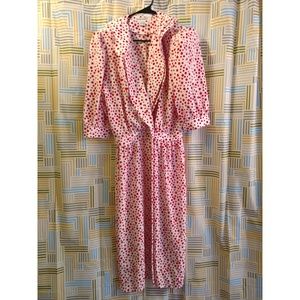 Hana Sung Red Polka Dot Dress